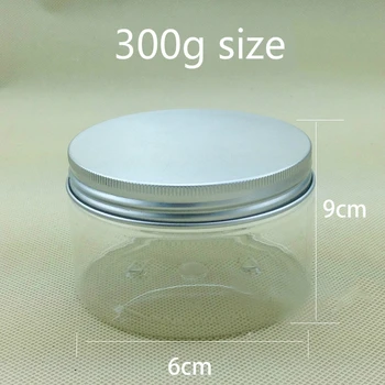 200 g 250 g 300 g 350 g 400 g 500 g Plast Jar Skin Care Cream, Body Lotion Emballage Flasken Tom Travel Container Gratis Fragt