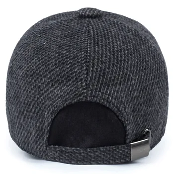 Ny stil mænds efterår og vinter peak cap varm mandlige casual hat Vinter sports cap