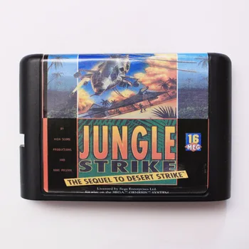 Jungle Strike Efterfølgeren til Ørkenen Stirke 16 bit MD Game Card Til Sega Mega Drive Til Genesis