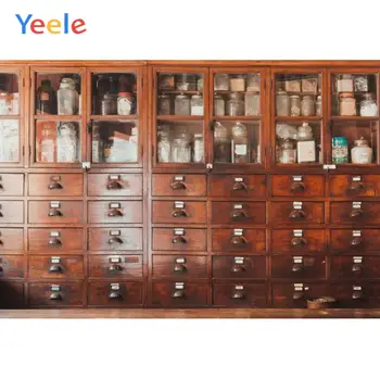 Yeele Photocall Kinesisk Medicin Interiør Vintage Fotografering Baggrunde Personlige Fotografiske Baggrunde Til Foto-Studio