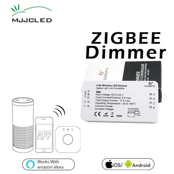 ZIGBEE LED Controller Smart Wireless LED Lysdæmper DC 12V 24V Zll APP Styret LED Zigbee Lysdæmper for Enkelt-Farve Stribe Lys