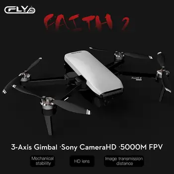 Cfly Faith2 Sammenklappelig 4k Kamera Drone Med 3-akse Gimbal 35min flyvetid