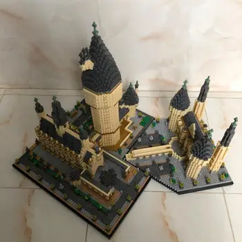 YZ 071 verdensberømt Arkitektur middelalderborg College 3D-Model 7750pcs DIY Mini Diamant Blokke, Mursten Bygning Toy ingen Box