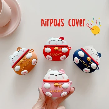 3D cases til airpods 1/2 sød blød silikone covers til airpods pro opbevaringsboks til hovedtelefoner Tegnefilm