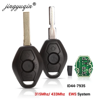 Jingyuqin EWS Sytem Bil Fjernbetjening Nøgle til BMW E38, E39 E46 X3 X5 Z3 Z4 1/3/5/7 Serie 315/433MHz ID44 Chip Keyless Entry-Senderen
