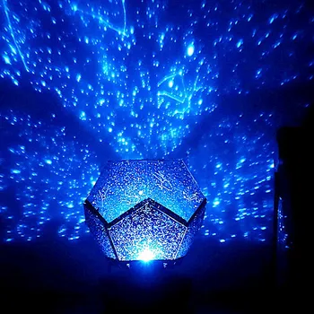 Galaxy himlen projektor stjerne-nat lys-led-lampe med usb-batteri ekstern soveværelse indretning hjem Romantisk DIY gift 3 farver personlighed