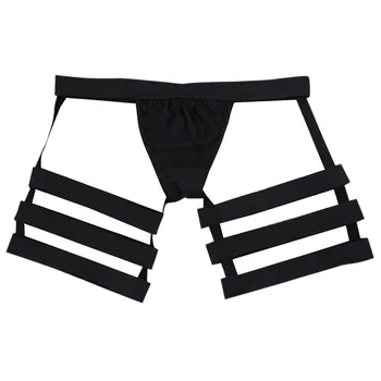 YiZYiF Mode Sexet Herre Bikini G-Streng Undertøj med Cock udnytte Bule Pose Ben Ring Homoseksuelle Mandlige Lingeri Undertøj