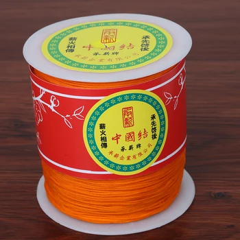 Hot Sælger 300 Værftet/roll 1 mm Poly Ledningen Kinesisk Knude Macrame Cord Rope String Tråd DIY Smykker Tilbehør