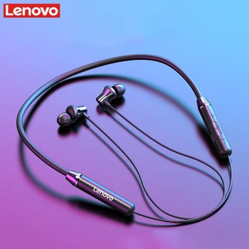 Lenovo den Trådløse Bluetooth Hovedtelefoner Hovedtelefoner Magnetiske Sport Kører Headset IPX5 Vandtæt Sport Hovedtelefoner støjreducerende