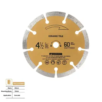 Savklinge til rundsav 115mm/89mm *10mm til bearbejdning af Træ og Metal PVC Konkrete Gratis Retur Gratis Fragt
