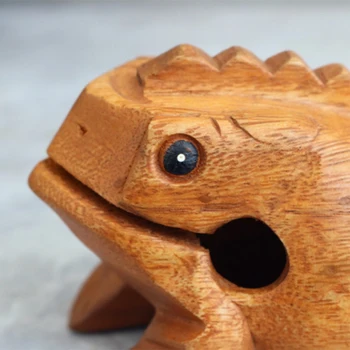 6 Tommer Store Træ-Lucky Frog Dyr Penge Frog Børn Musikinstrument Tone Toy Gave Boligindretning