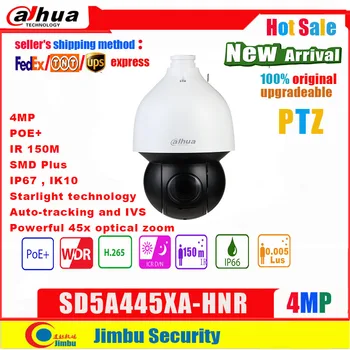 Dahua 4MP PTZ-Kamera 45x Starlight IR WizSense SD5A445XA-HNR IR150m Auto-tracking og IVS PoE+ 3.95 mm–177.7 mm