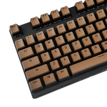 YMDK 104 108 PBT-OEM-Profil Og Gul Hvid Budding Keyset For MX Mekanisk Tastatur Ikke Skinne Igennem