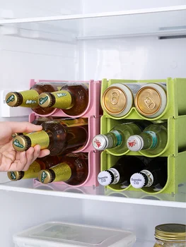 Oven Køleskab Øl Storage Rack Skuffe Dåser Drikke Organisere Rack Kabinet Vin Opbevaring Hylde