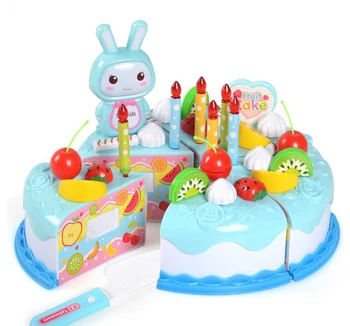37pcs Protend Spille Frugt Cuting Fødselsdag Toy DIY Køkken Legetøj Kage Mad drenge Piger Gave Til Børn Uddannelsesmæssige Baby børn