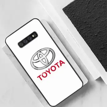 Toyota-Logoet Biler Telefonen Tilfælde Back Cover Til Samsung Tilfælde S20 Plus S10 NOTE 8 9 10 10PRO Hærdet Glas Soft Silikone Kant