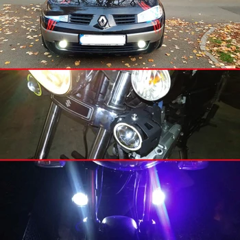 U7 LED Lys Motorcykel Angel Eyes Forlygte Projektører Ekstra Lyse Tåge Lys For KTM 990 SuperDuke Eventyr 1050 85XC
