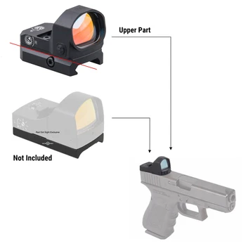 Vektor Optik Frenzy-X 1x20x28 Red Dot Anvendelsesområde Pistol Pistol Collimater Syn 3MOA IPX6 Passer GLOCK 17 19 9mm AR15 M4 AK Haglgevær