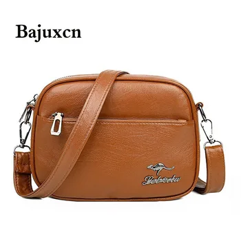 Kvindelige taske blød PU læder multi-lomme mini taske 2020 ny luksus designer damer skulder messenger taske brown vigtigste hot salg element