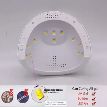 Sunone x 36W Professionel Manicure LED-UV-Lampe Nail Dryer for UV-LED-Gel Maskine