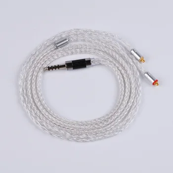 Yinyoo 16 Kerne Sølv Forgyldt Kabel 2.5/3.5/4.4 mm Opgradere Kabel Med MMCX/2PIN/QDC for BLON BL-01 BL-03 KZ ZAX ASX EDX TRN V90S