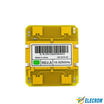 Elecrow Digital Mikrobølgeovn Sensor Modul Motion 10.525 GHDetection Rack Doppler-X-Band Radar Detektor Sensor Modul