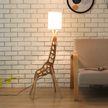 Tegnefilm Kreativ Belysning i Hjemmet Soveværelse Stue hotelværelse Dekoration Varm Farve, Ny Giraf gulvlampe WF613225