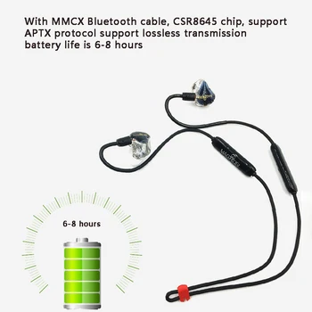 Magaosi K5 Pro I Øret 5BA Driver Enhed Skærme Hovedtelefoner 3,5 mm MMCX Aftageligt Kabel HIFI Musik i Øretelefoner, Hovedtelefoner Med MIKROFON