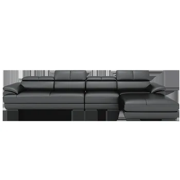 Læder Sofa Lounge Møbler, Moderne Simpelt Outfit Små Kombination Sofa