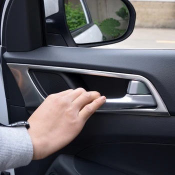 Car-styling Klistermærker Til Hyundai Tucson 2017 2016 Vindue Lift-Knappen dørhåndtag Panel Trim Beskyttende Covers, Tilbehør