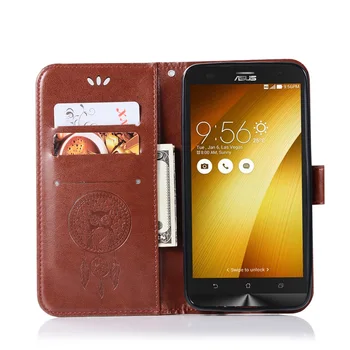 PU Læder Flip Wallet Case For Asus Zenfone 2 Laser ZE500KL SmartPhone Tilfældet For Asus ZE500K LPhone Tilfælde Coque Dække Fundas