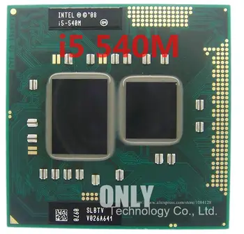 Gratis forsendelse Laptop intel CPU i5 540 2,53 GHz 540 Notebook processorer, Bærbare CPU PGA 988 Officielle version Computer Oprindelige