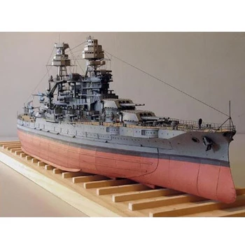 DIY-Paper Model 1:250 Slagskibet USS Arizona Kejserlige Japanske Flåde Samle PaperCraft 3D Puslespil Model Kit Legetøj for Børn