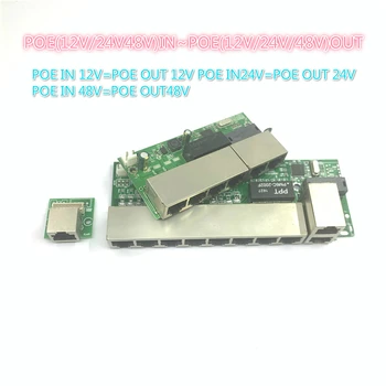 POE12V-24V-48V POE12V/24V/48V POE OUT12V/24V/48V poe switch 100 mbps POE poort;100 mbps UP Link poort; poe drevet skifte NVR