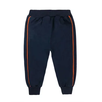Børn-tøj Afslappet Dreng Sports Pants Navy Blå Solid Bomuld Elastisk Talje, der Kører Bløde Bukser outwear Til Drenge 2-6Y