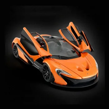 Rastar 1:24 Trykstøbt McLaren P1 Gul Orange Sport Biler Høj Simulator Legeret Metal Model Bil Pull-back Køretøj