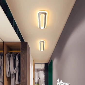 Moderne Led-loftsbelysning Til Stue, Soveværelse, arbejdsværelse Korridor Hvid sort farve, overflade monteret Loft Lampe AC85-265V