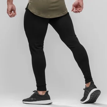 Sorte Skinny Jogger Bukser Mænd Kører Sweatpants Sport Track Pants Fitness Fitness Træning Træning Bukser Mandlige Jogging Sportstøj
