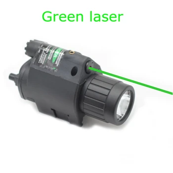 Taktisk Gun Lys + Rød Laser sigte med Våben LED Lommelygte Lys for Glock 17 19 22 20 23 31 37