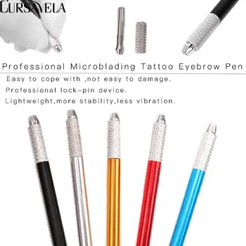 Cursavela Professionel Semi Permanent Makeup Tatovering Maskine Pen Skønhed Patron Øjenbryn, Læbe Microblading Tattoo Mini Manual Pen