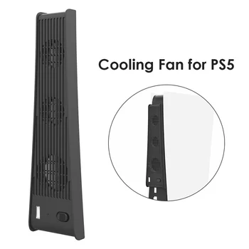 For PS5 USB-Køler med 3 Ventilatorer til PlayStation 5 / 5 Digitale Udgave spillekonsol Tilbehør Til Cyberpunk 2077 Ny