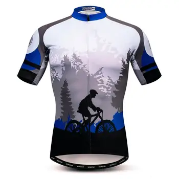 2020 trøje Mænd Mountain Bike jersey Pro MTB Cykel-Shirt Road Top racing Ropa Ciclismo jakke sommeren korte ærmer blå