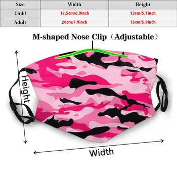 Maske Pink Camouflage Pink Camo Militær Camouflage Mønster