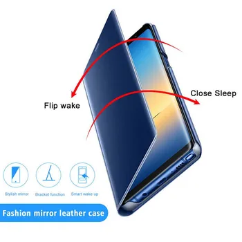 Luksus Smart Spejl Case Til Samsung Galaxy A11 Tilfælde 6.4 tommer Clear View Flip Stå PU Læder Cover til Samsung A11 A115F Sag