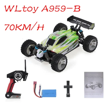 2021 WLtoys A959-B A959 959-EN RC Bil 1:18 2.4 GHz 4WD Rally Racing Bil 70KM/H Høj Hastighed Køretøjet RC racerbil til Børn Voksne