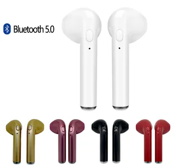 Trådløse Ørestykket Bluetooth Hovedtelefoner I7 i7s TWS sport Earbuds Headset Med Mic For smart Phone iPhone Xiaomi Samsung, Huawei LG