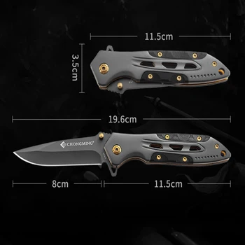 Cool Lomme Folde Militære Kniv Taktiske Jagt Couteau Overlevelse Bekæmpe EDC Skære Knive Til Mænd, Fiskeri, Camping, Vandreture