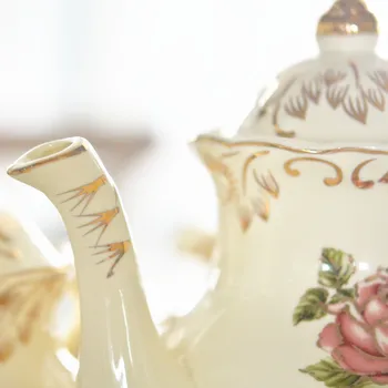Yolife Kinesisk Keramik tepotte Sæt Dejlige Porcelæn stor kapacitet tekande til Bryllup Gave