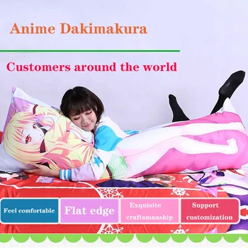 Alle Kan Pudebetræk Anime Cosplay Dakimakura Waifu Krammede Krop Dekorative Min Helt Den Akademiske Verden Boku Ikke Helt Pude Dække Pude