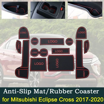 Anti-slip Døren Rubber Cushion Cup for Mitsubishi Eclipse på Tværs af GK YA 2017~2018 2019 2020 Groove Mat Bil Indvendigt Tilbehør